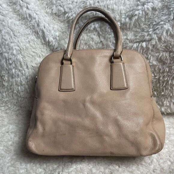 Michael Kors Cindy  leather nude medium satchel with gold hardwares and charm - Picture 3 of 13